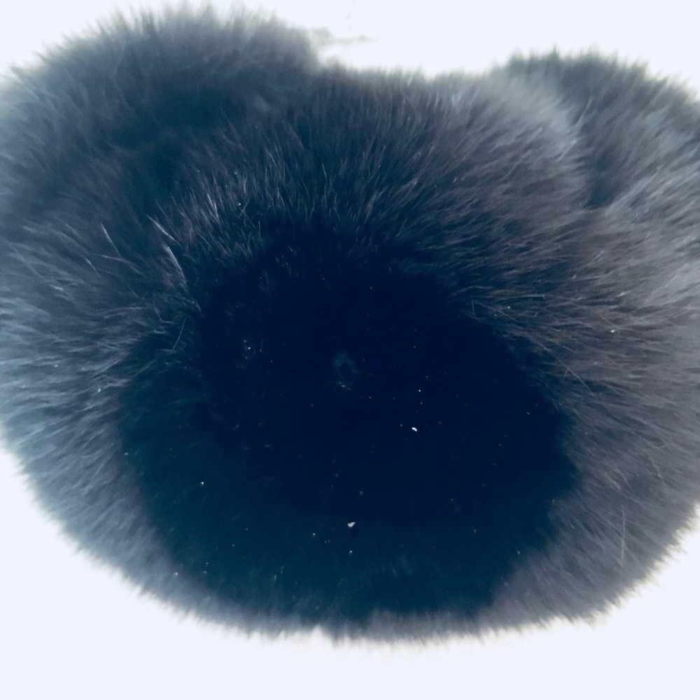 NEW Michael Kors rabbit fur BEAR keychain